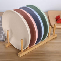 Cutlerie Unbreakable Wheat Straw Plates - Reusable Plates 4-Piece Set - Dishwasher & Microwave Safe - BPA Free & Eco-Friendly - 8 Inch