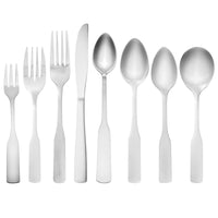 Acopa Bellwood 5 7/8" 18/0 Stainless Steel Medium Weight Cocktail / Oyster Fork - 12/Pack