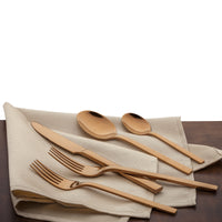 Walco RG0912 Semi 7" 18/10 Rose Gold Stainless Steel Extra Heavy Weight Bouillon Spoon - 12/Pack