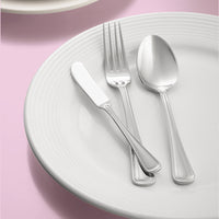 World Tableware 101 027 Classic Rim II 7 3/4" 18/8 Stainless Steel Extra Heavy Weight Dinner Fork - 12/Pack