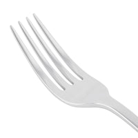 World Tableware 929 038 Quartet 7 1/4" 18/8 Stainless Steel Extra Heavy Weight Dessert / Salad Fork - 12/Pack