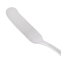World Tableware 929 053 Quartet 6 3/4" 18/8 Stainless Steel Extra Heavy Weight Butter Spreader with Flat Handle - 12/Pack