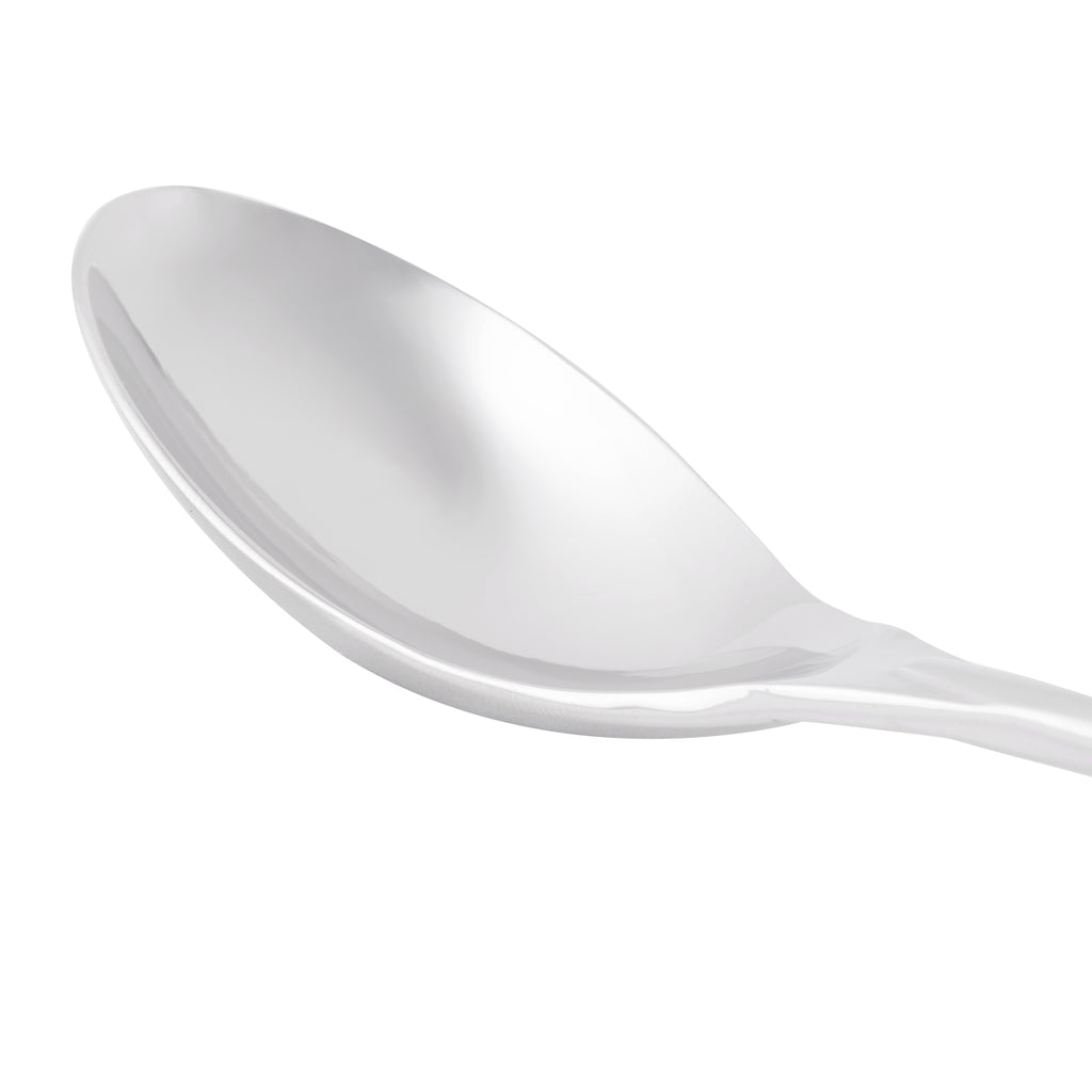 World Tableware 937 002 Slenda 7 3/4" 18/8 Stainless Steel Extra Heavy Weight Dessert Spoon - 12/Pack