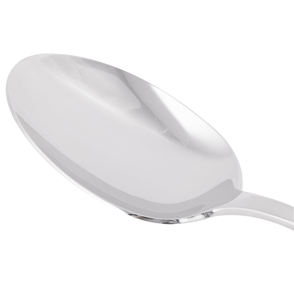 World Tableware 971 003 Aspen 8 5/8" 18/8 Stainless Steel Extra Heavy Weight Tablespoon / Serving Spoon - 12/Pack