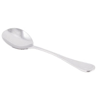 World Tableware 971 016 Aspen 6" 18/8 Stainless Steel Extra Heavy Weight Bouillon Spoon - 12/Pack