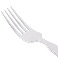 World Tableware 969 027 Madison 7 7/8" 18/8 Stainless Steel Extra Heavy Weight Dinner Fork - 12/Pack