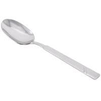 World Tableware 988 002 Zephyr 7 1/4" 18/8 Stainless Steel Extra Heavy Weight Dessert Spoon - 12/Pack