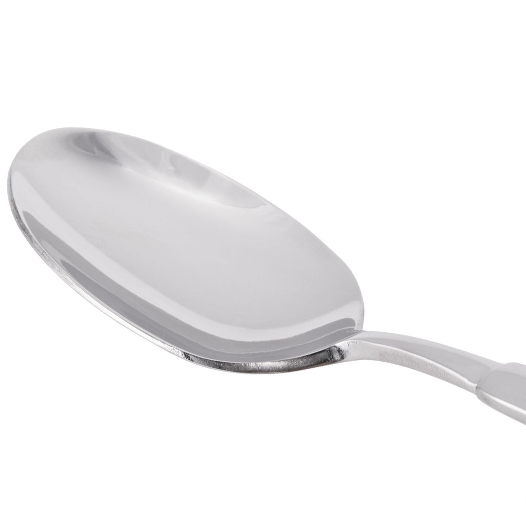 World Tableware 988 002 Zephyr 7 1/4" 18/8 Stainless Steel Extra Heavy Weight Dessert Spoon - 12/Pack