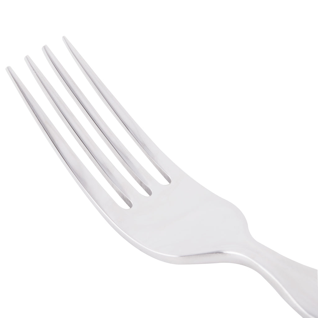 World Tableware 969 030 Madison 7 3/4" 18/8 Stainless Steel Extra Heavy Weight Dessert Fork - 12/Pack