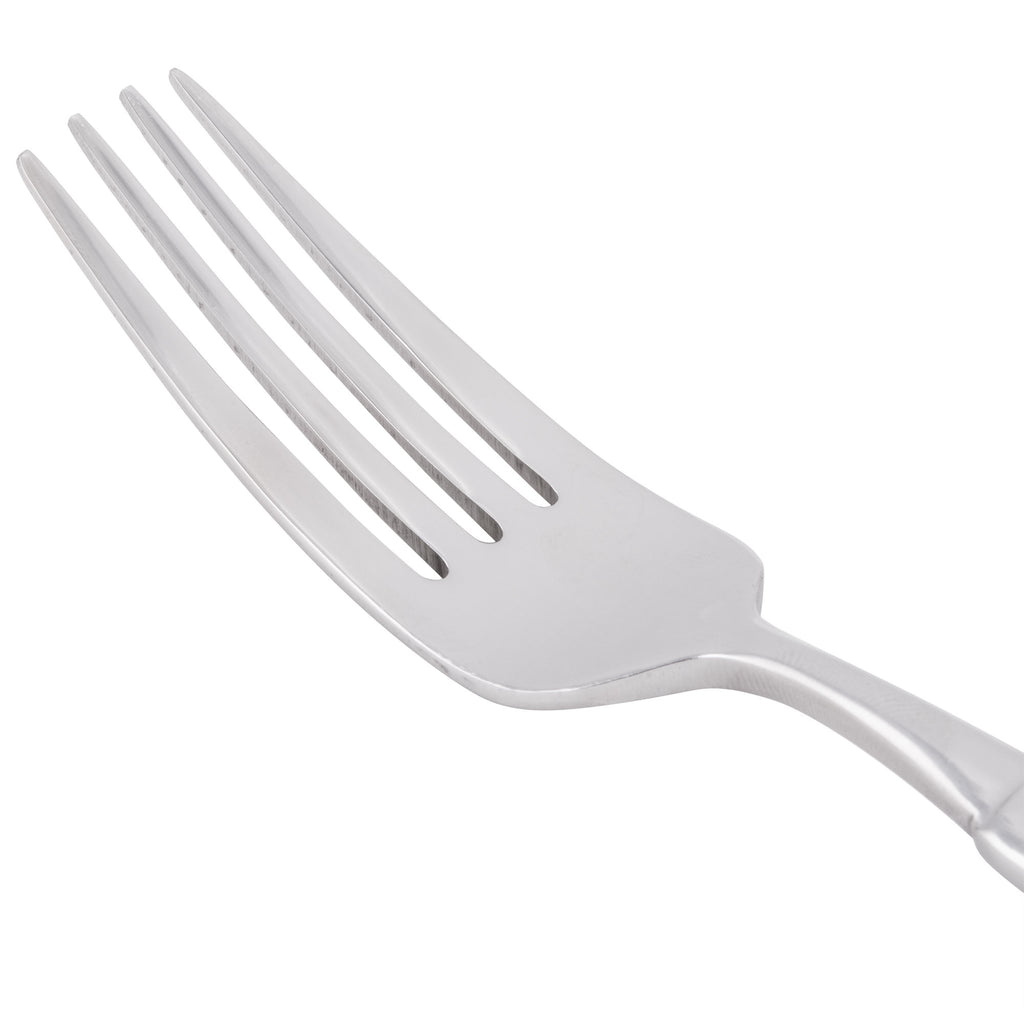 World Tableware 988 027 Zephyr 8 1/8" 18/8 Stainless Steel Extra Heavy Weight Dinner Fork - 12/Pack