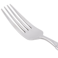 World Tableware 988 027 Zephyr 8 1/8" 18/8 Stainless Steel Extra Heavy Weight Dinner Fork - 12/Pack