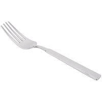 World Tableware 988 030 Zephyr 7 3/8" 18/8 Stainless Steel Extra Heavy Weight Dessert Fork - 12/Pack