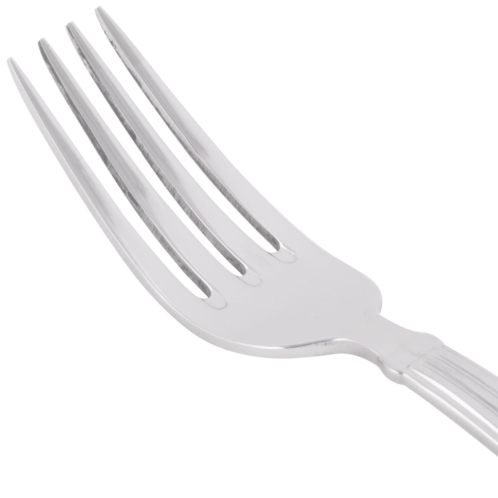 World Tableware 983 030 Aegean 7 1/8" 18/8 Stainless Steel Extra Heavy Weight Dessert Fork - 12/Pack