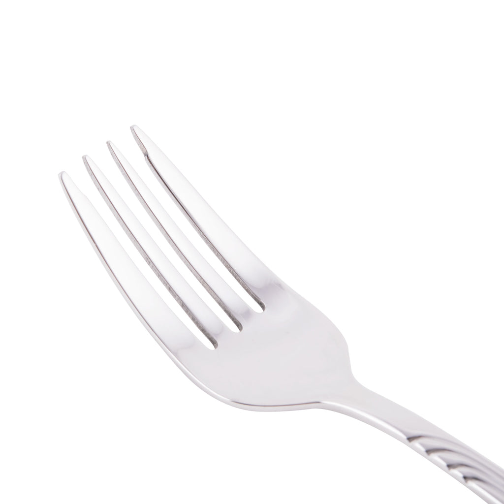 World Tableware 980 038 Neptune 6 7/8" 18/8 Stainless Steel Extra Heavy Weight Salad Fork - 12/Pack
