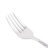 World Tableware 980 038 Neptune 6 7/8" 18/8 Stainless Steel Extra Heavy Weight Salad Fork - 12/Pack