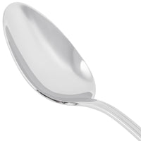 World Tableware 981 002 Sonata 7 1/8" 18/8 Stainless Steel Extra Heavy Weight Dessert Spoon - 12/Pack