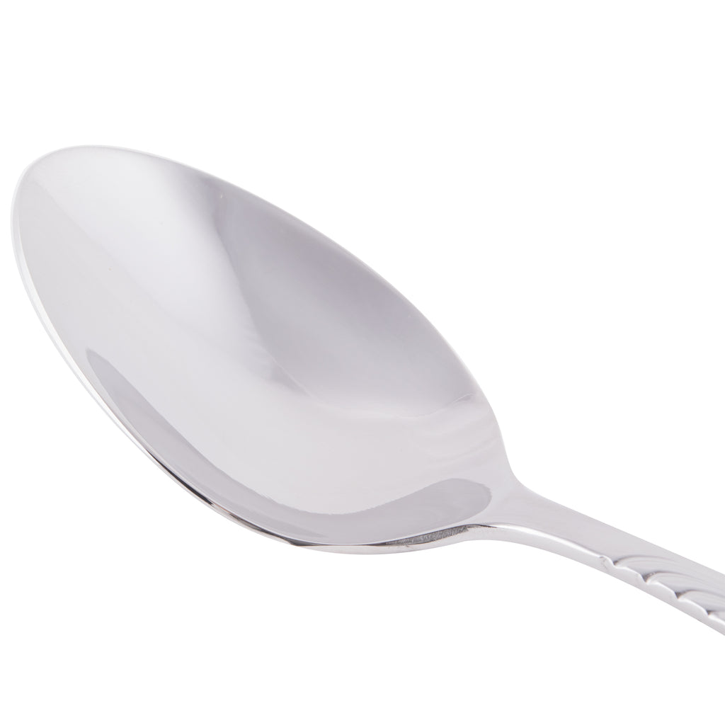 World Tableware 980 001 Neptune 6" 18/8 Stainless Steel Extra Heavy Weight Teaspoon - 12/Pack