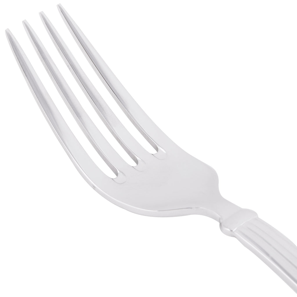 World Tableware 983 038 Aegean 6 3/4" 18/8 Stainless Steel Extra Heavy Weight Salad Fork - 12/Pack