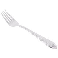 World Tableware 980 030 Neptune 7 1/2" 18/8 Stainless Steel Extra Heavy Weight Dessert Fork - 12/Pack