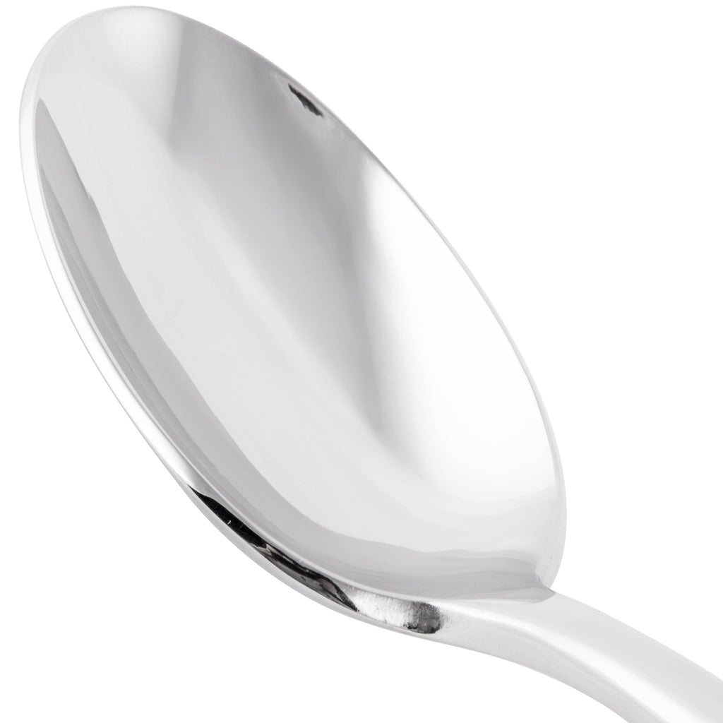 World Tableware 982 002 Contempra 7 1/4" 18/8 Stainless Steel Extra Heavy Weight 7 1/4" Dessert Spoon - 12/Pack