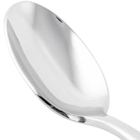 World Tableware 982 002 Contempra 7 1/4" 18/8 Stainless Steel Extra Heavy Weight 7 1/4" Dessert Spoon - 12/Pack