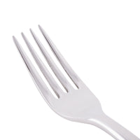 World Tableware 982 030 Contempra 7 1/8" 18/8 Stainless Steel Extra Heavy Weight Dessert Fork - 12/Pack