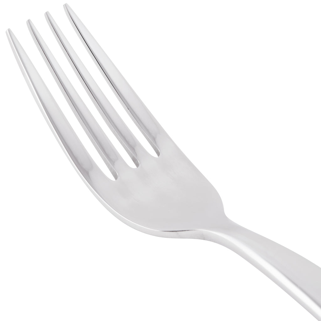 World Tableware 991 030 Esquire 18/8 Extra Heavy Weight Stainless Steel 7 3/8" Utility / Dessert Fork - 12/Pack