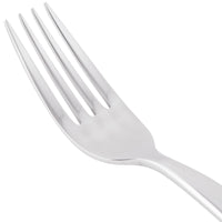 World Tableware 991 030 Esquire 18/8 Extra Heavy Weight Stainless Steel 7 3/8" Utility / Dessert Fork - 12/Pack