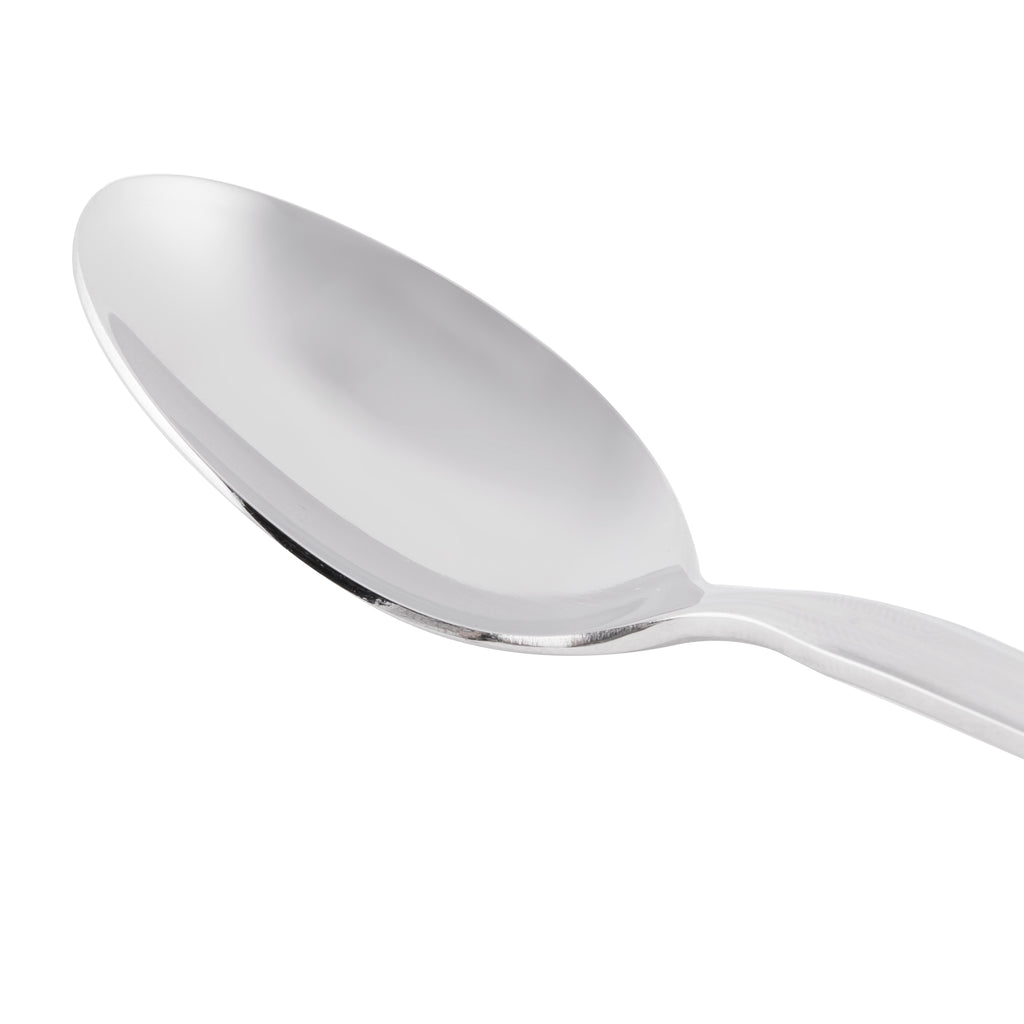 World Tableware 969 007 Madison 4 3/8" 18/8 Stainless Steel Extra Heavy Weight Demitasse Spoon - 12/Pack