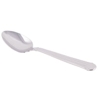 World Tableware 983 002 Aegean 7 1/8" 18/8 Stainless Steel Extra Heavy Weight Dessert Spoon - 12/Pack