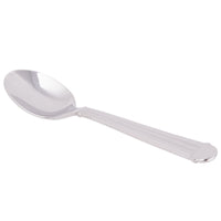 World Tableware 983 007 Aegean 4 3/8" 18/8 Stainless Steel Extra Heavy Weight Demitasse Spoon - 12/Pack