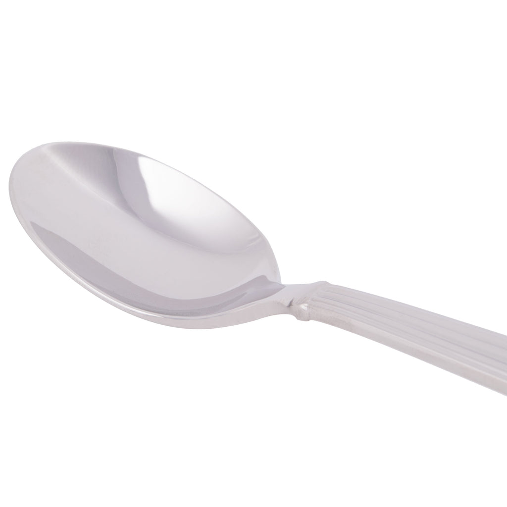 World Tableware 983 007 Aegean 4 3/8" 18/8 Stainless Steel Extra Heavy Weight Demitasse Spoon - 12/Pack