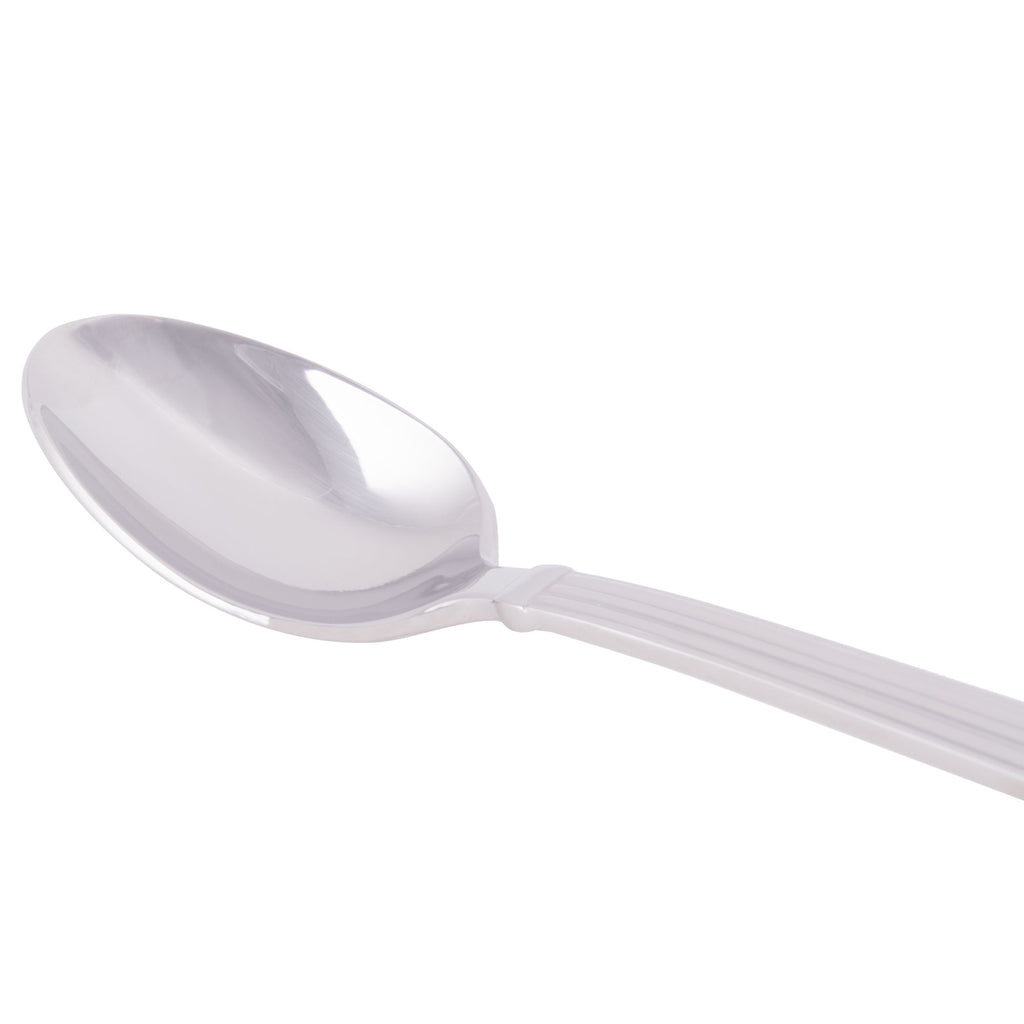World Tableware 983 021 Aegean 7 5/8" 18/8 Stainless Steel Extra Heavy Weight Iced Tea Spoon - 12/Pack