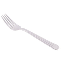 World Tableware 983 027 Aegean 7 7/8" 18/8 Stainless Steel Extra Heavy Weight Dinner Fork - 12/Pack
