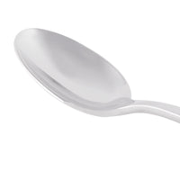 World Tableware 982 007 Contempra 4 1/2" 18/8 Stainless Steel Extra Heavy Weight 4 1/2" Demitasse Spoon - 12/Pack