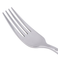 World Tableware 931 038 Chivalry 18/8 Extra Heavy Weight Stainless Steel 7 3/8" Dessert / Salad Fork - 12/Pack