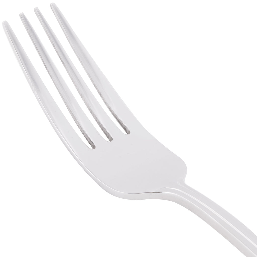 World Tableware 985 030 Varese 7 3/8" 18/8 Stainless Steel Extra Heavy Weight Utility / Dessert Fork - 12/Pack
