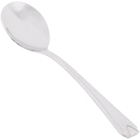 World Tableware 985 016 Varese 6 1/8" 18/8 Stainless Steel Extra Heavy Weight Bouillon Spoon - 12/Pack