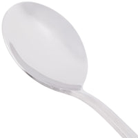 World Tableware 985 016 Varese 6 1/8" 18/8 Stainless Steel Extra Heavy Weight Bouillon Spoon - 12/Pack