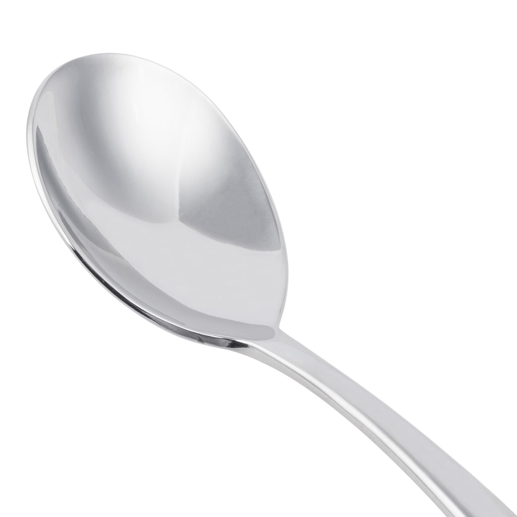 World Tableware 982 016 Contempra 6" 18/8 Stainless Steel Extra Heavy Weight Bouillon Spoon - 12/Pack
