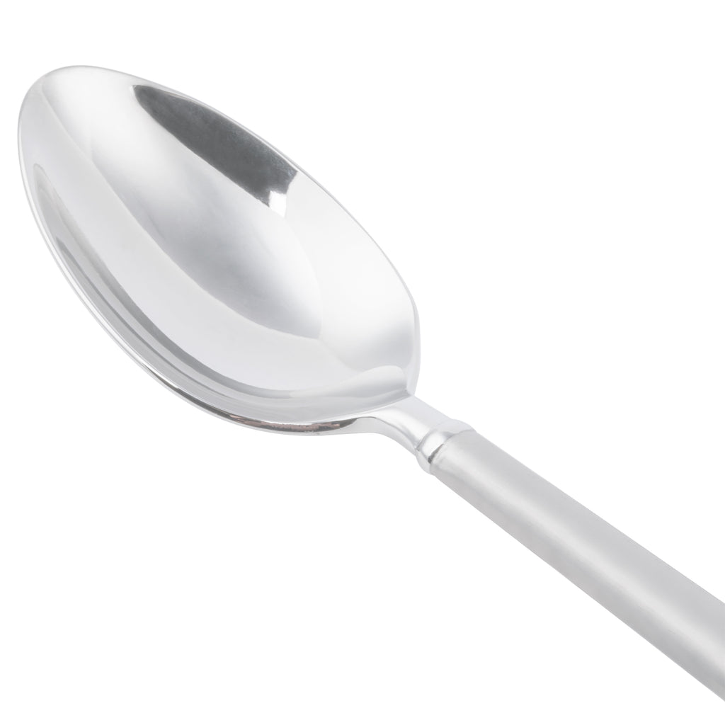 World Tableware 992 002 Cimarron 18/8 Extra Heavy Weight Stainless Steel 7 1/2" Dessert Spoon - 12/Pack