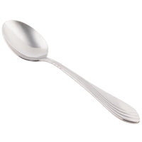 World Tableware 980 003 Neptune 8 7/8" 18/8 Stainless Steel Extra Heavy Weight Tablespoon / Serving Spoon - 12/Pack