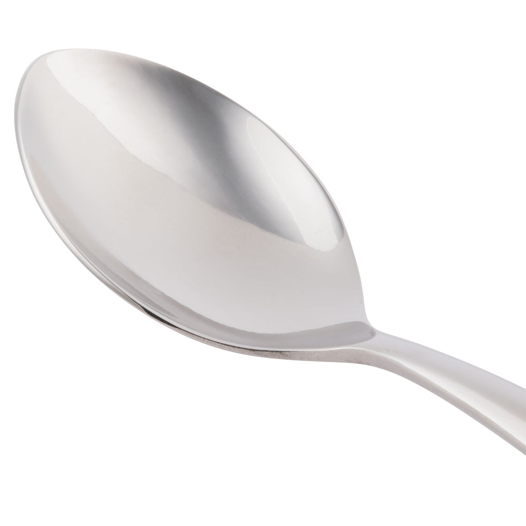 World Tableware 991 002 Esquire 18/8 Extra Heavy Weight Stainless Steel 7" Dessert Spoon - 12/Pack