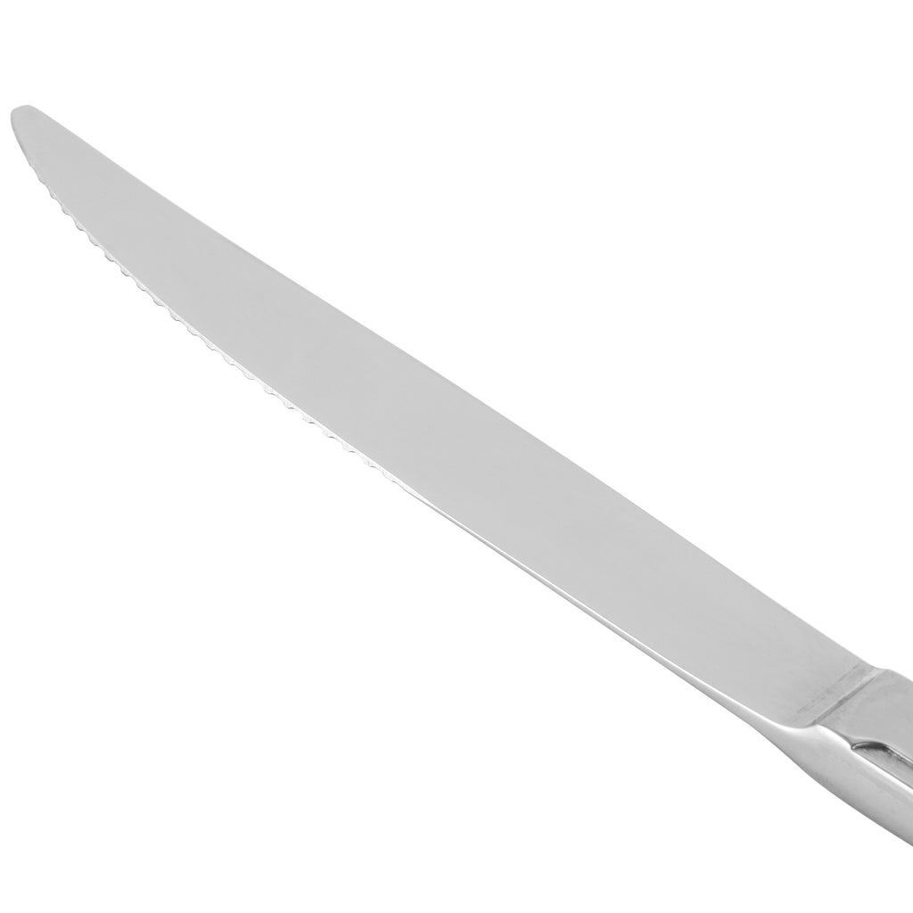 World Tableware 985 5762 Varese 9 1/4" 18/8 Stainless Steel Extra Heavy Weight Steak Knife - 12/Pack