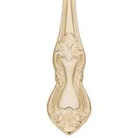 10 Strawberry Street CRWNGLD-DF Crown Royal 7 3/4" Gold Plated 18/0 Heavy Weight Stainless Steel Dinner Fork - 12/Pack