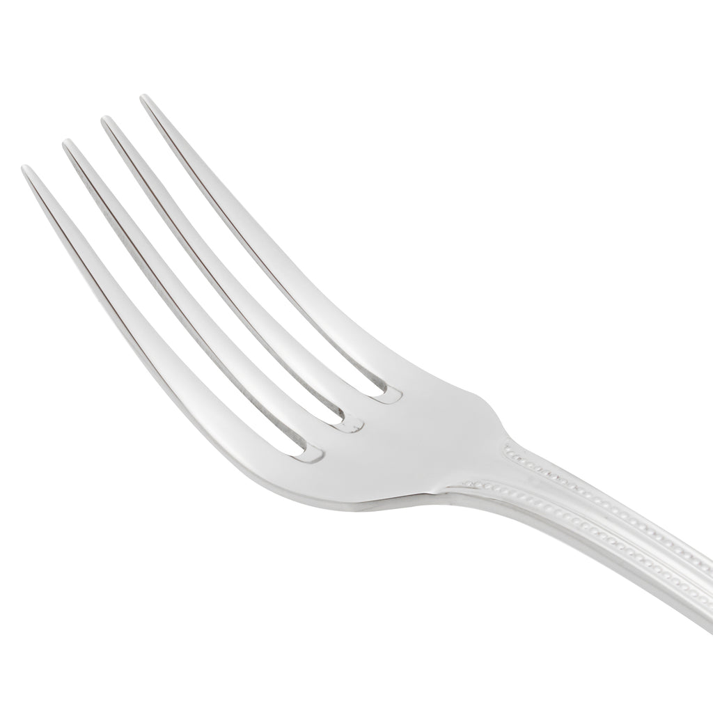 World Tableware 407 030 Calais 7 1/8" 18/8 Stainless Steel Extra Heavy Weight Utility / Dessert Fork - 12/Pack
