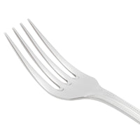 World Tableware 407 030 Calais 7 1/8" 18/8 Stainless Steel Extra Heavy Weight Utility / Dessert Fork - 12/Pack