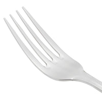 World Tableware 407 039 Calais 8 1/4" 18/8 Stainless Steel Extra Heavy Weight European Dinner Fork - 12/Pack