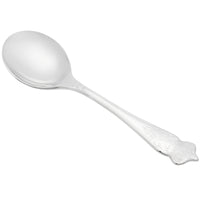 World Tableware 825 016 Kingdom 18/8 Extra Heavy Weight Stainless Steel 6 1/2" Bouillon Spoon - 12/Pack