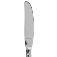 World Tableware 774 554 Geneva 7" 18/8 Stainless Steel Extra Heavy Weight Bread and Butter Knife with Solid Handle - 12/Pack